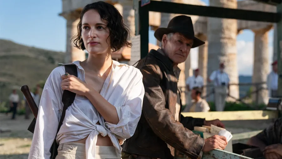 Harrison Ford & Phoebe Waller-Bridge in Indiana Jones and the Dial of Destiny